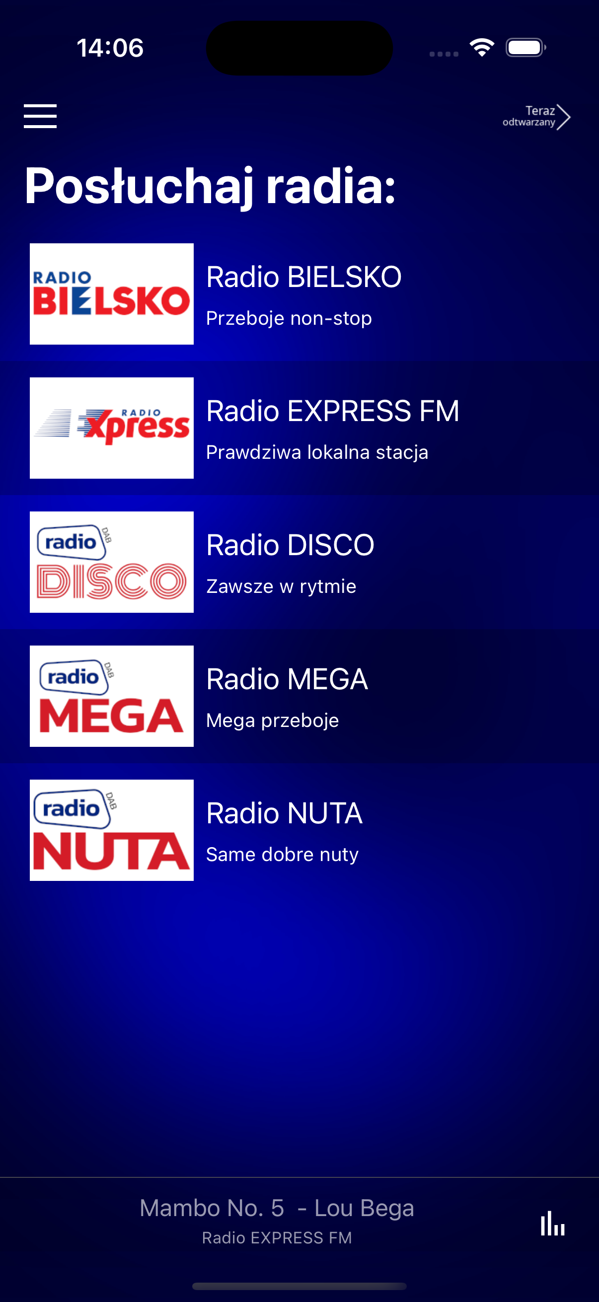 Radio BIELSKO Player iOS